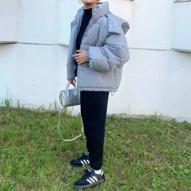 WEGOエコダウングレーコーデ横