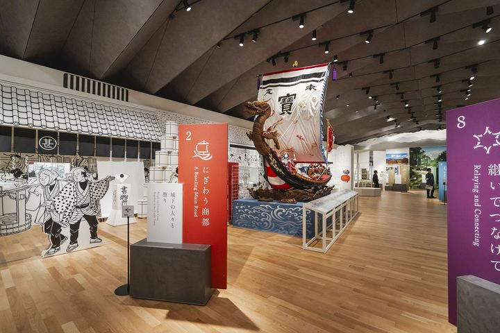 ダイナミックな展示レイアウトに心が躍ります