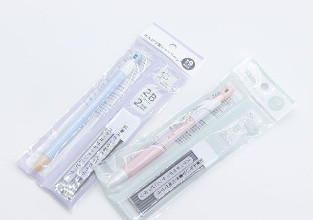 100均のえんぴつのようなシャーペン