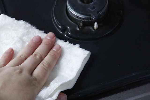 汚れをよく拭き取るぞうきん（2枚）の汚れ落ち