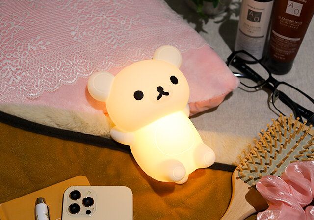 リラックマ お部屋ライト ごろ寝ver.の使用例