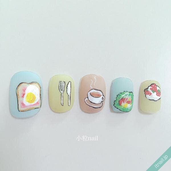 小粒nailが投稿したネイルデザイン [photoid:I0026362] via Itnail Design (724622)