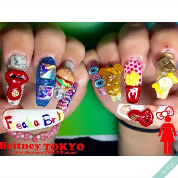 Britney TOKYOが投稿したネイルデザイン [photoid:I0044623] via Itnail Design (724624)