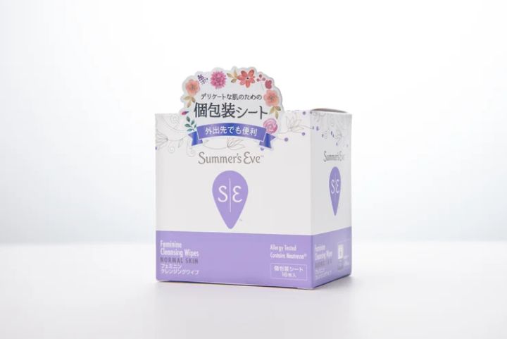 Summer’s Eve（ サマーズイブ） フェミニンクレンジングワイプ ノーマルスキン デリケートゾーンケア フェムテック