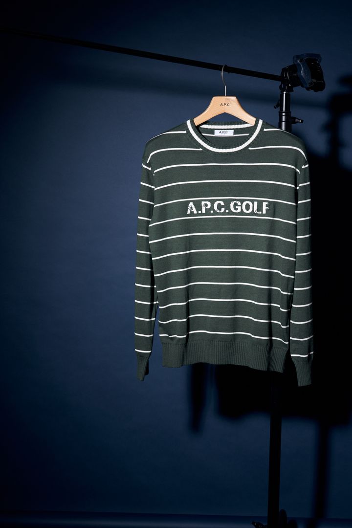 冬のゴルフはおしゃれに暖かく！1枚で決まる人気ブランド発のボーダーニット