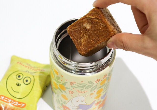 広口が便利なMOOMIN［ムーミン］真空断熱スープジャー フラワー柄