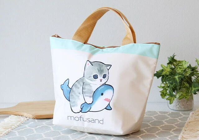 mofusand［モフサンド］サメにゃん 保冷ランチトートバッグ＆保冷剤