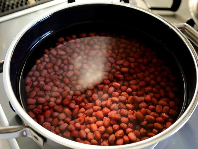 ぜんざい レシピ 小豆を炊く
