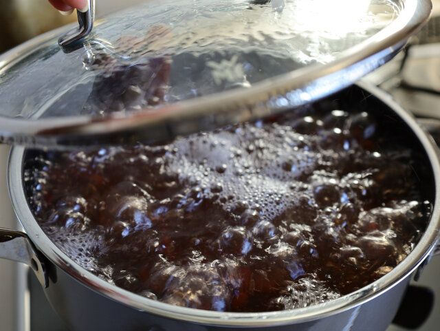 ぜんざい レシピ 小豆を炊く