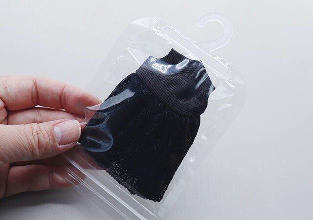 セリアのぬい服収納ジップ袋 5P 小