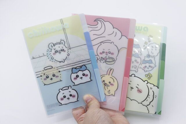 ちいかわクリアファイル全3種の表面