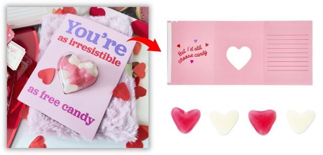 フライングタイガー キャンディ入メッセージカード 648円