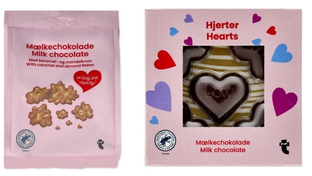 フライングタイガー チョコレート(キャラメルフレーク) 810円、チョコレート 378円