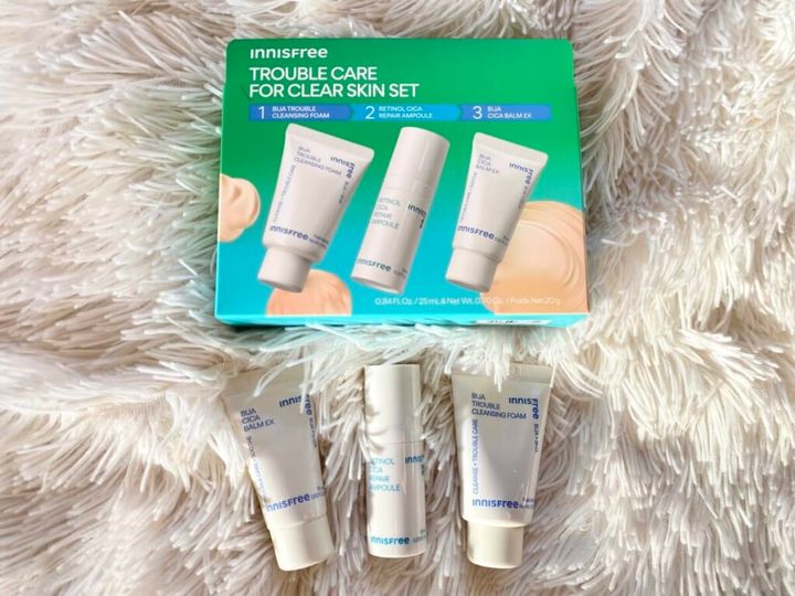 韓国コスメおすすめスキンケア「イニスフリー」クリアリング&モイスチャライジング スキンケア セット