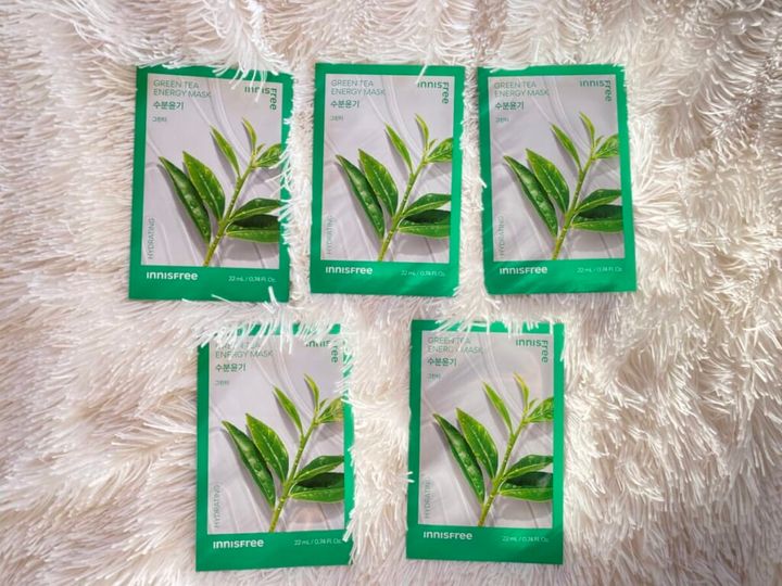 韓国コスメおすすめスキンケア「イニスフリー」パック。ボタニカルマスクシートGT［グリーンティー］