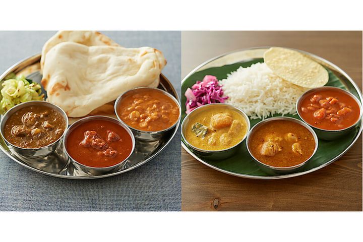インドを南北に分けた全6種のこだわりカレー