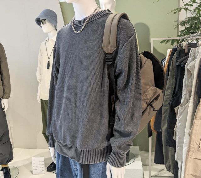 GU「ガーメントニット」メンズボディ