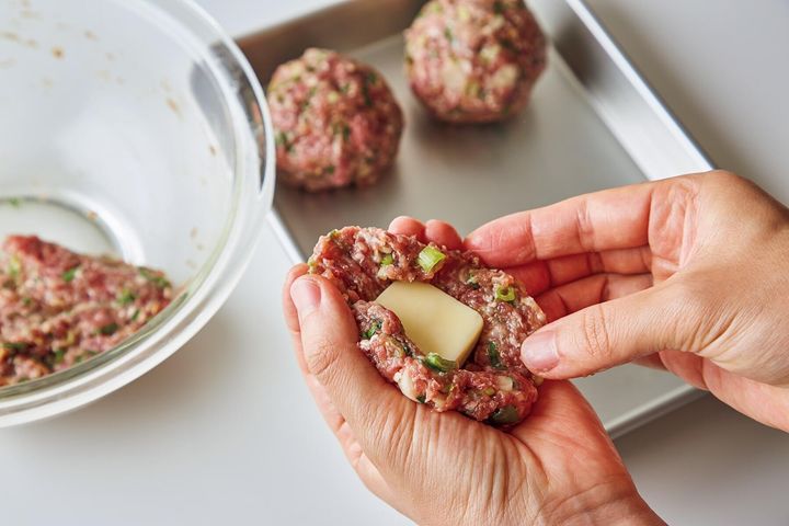 チーズを埋め込む