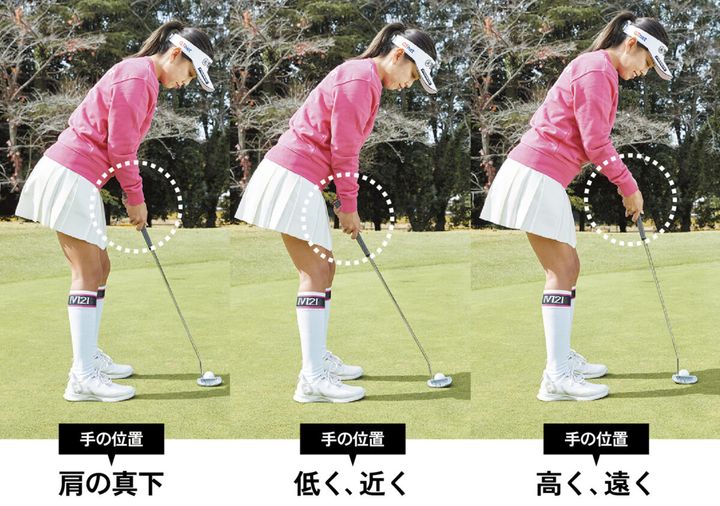 手の位置をズラすだけ！ 「理想のパターの構え」を見つける方法