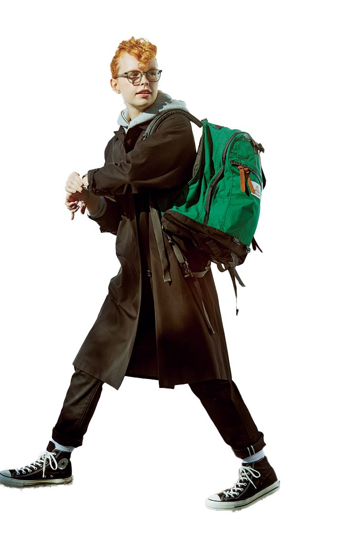 黒コンバースがあれば難しそうなグリーンの挿し色も大丈夫【本日のFUDGE GIRL-1月7日】