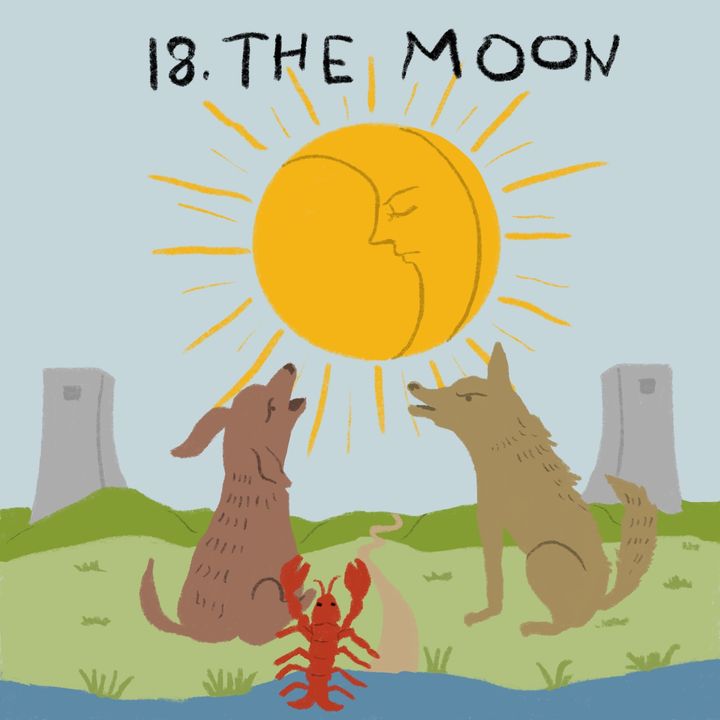 FUDGE.jpタロット占い【18 月】の意味と解釈（正位置・逆位置別）｜神秘的な夢と直感の世界へようこそ