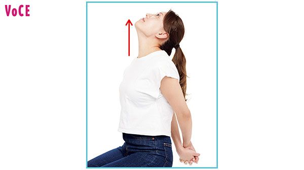 上向き“アイーン”