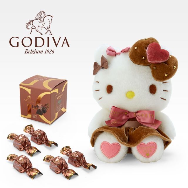 ドール＆GODIVA 2024(全4種）各6,600円（ハローキティver）