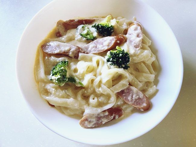 業務スーパー 冷凍きしめん 調理例