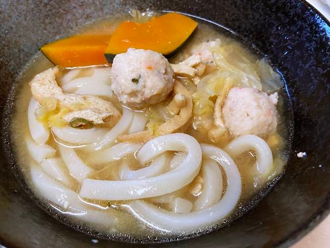 業務スーパー 冷凍鍋ほうとう麺 調理例