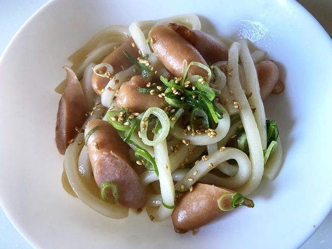 業務スーパー 冷凍讃岐うどん 調理例