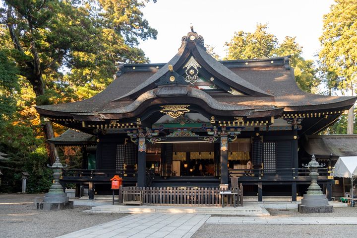 厳かな雰囲気に包まれた拝殿