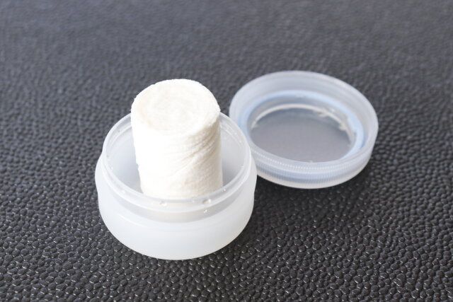 セリアのパッキン付きクリームケースは圧縮タイプのフェイスマスクにぴったり