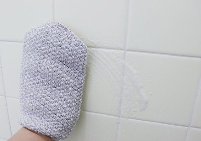 セリアの浴室洗いミトンの使い方