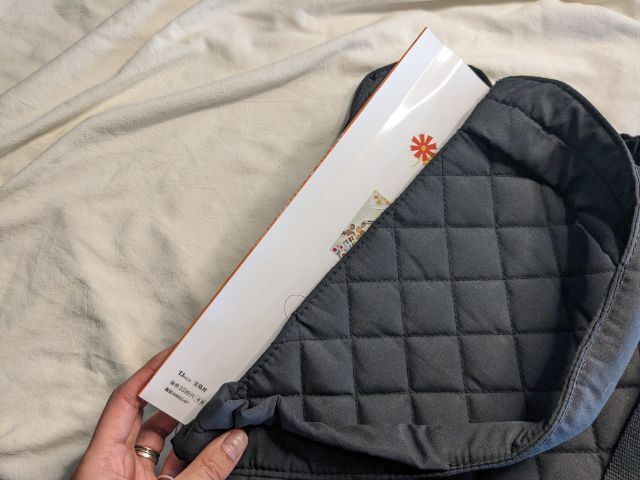 メイン収納に雑誌を入れたところ