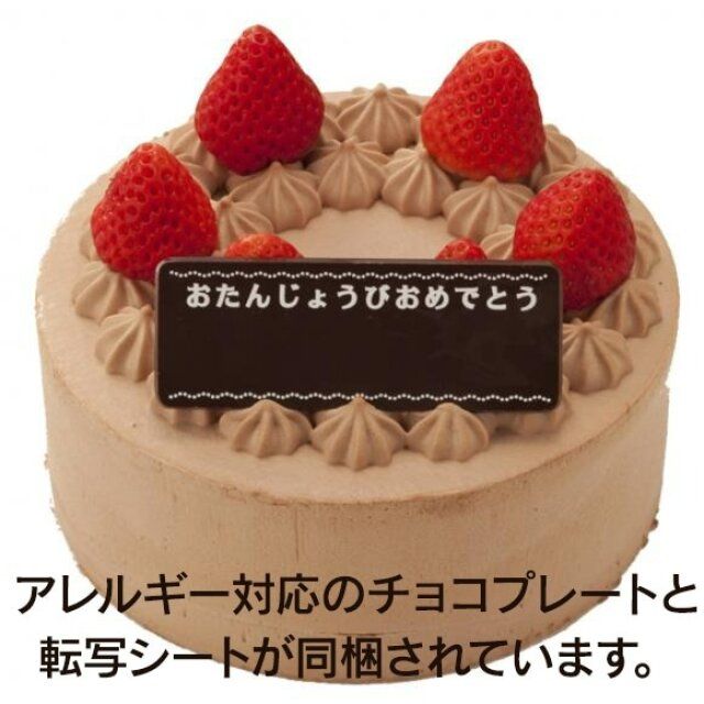 卵と小麦粉を使用していないチョコデコレーション 15cmの商品情報