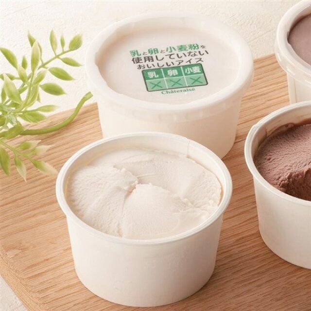 乳と卵と小麦粉を使用していないおいしいアイス 4個入の商品情報