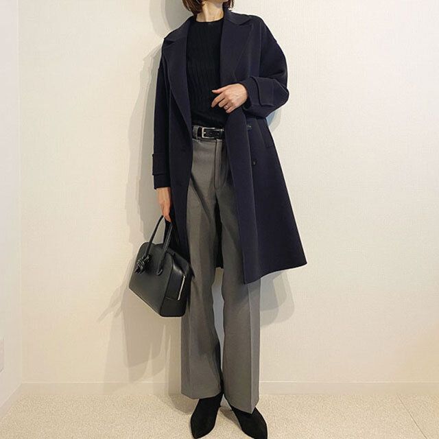 レディースロングコート冬コーデ