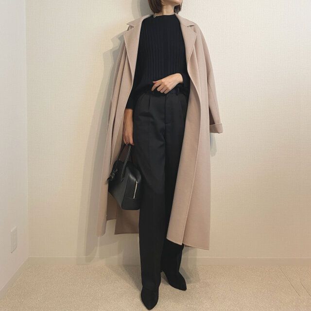 レディースロングコート冬コーデ