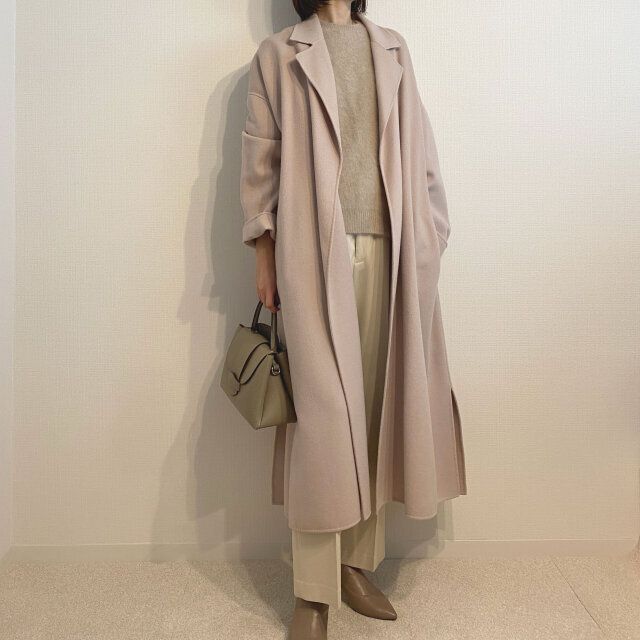 レディースロングコート冬コーデ