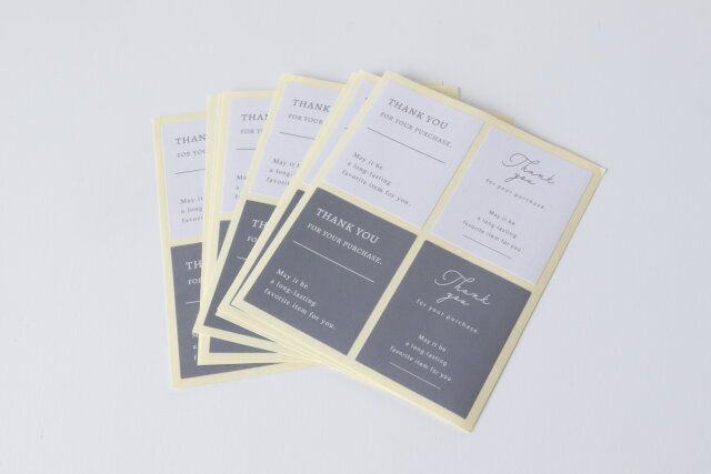 ダイソーの感謝シール