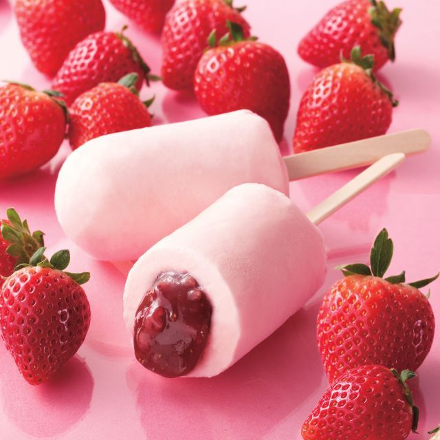 シャトレーゼ 和菓子アイス ミルク饅頭 あまおう苺