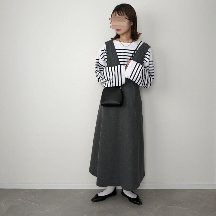 ブラッシュドジャージージャンパースカート（標準丈・116～127cm）