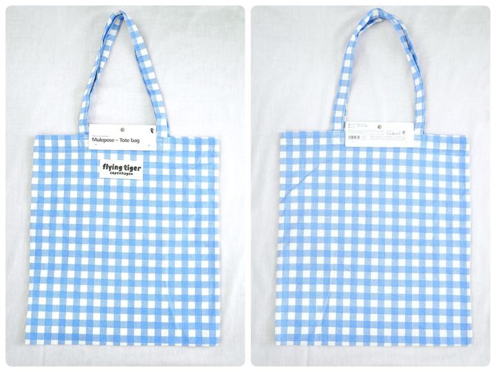 画像: 見た瞬間に心奪われた！ 水色 × 白のギンガムチェックのトートバッグ♡