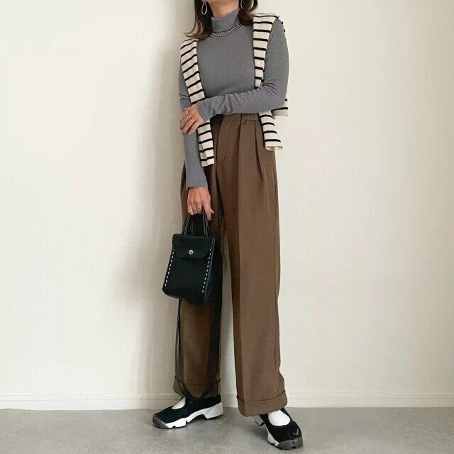 ヒートテックシームレスリブタートルネックtのおすすめコーデ