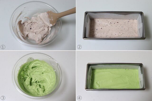 抹茶と小豆のスティッククリーム大福 レシピ 小豆クリームと抹茶クリームを作る