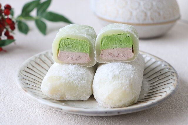 抹茶と小豆のスティッククリーム大福 レシピ