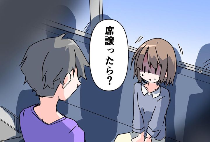 画像: 「若者なら席譲りなさいよッ！！」【電車内】で怒鳴られ泣く泣く譲ったが → だんだん気分が悪くなり──？