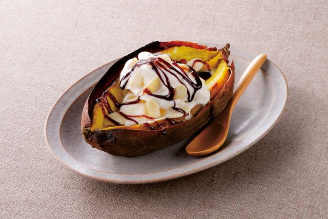 “焼きいもの醤油カラメルソースがけ”