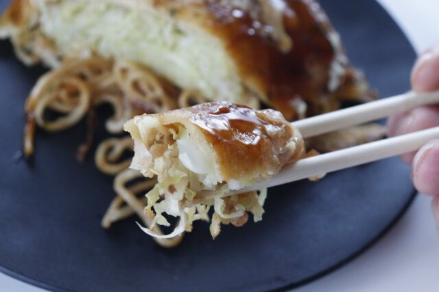 ローソンのL屋台風お好み焼の味