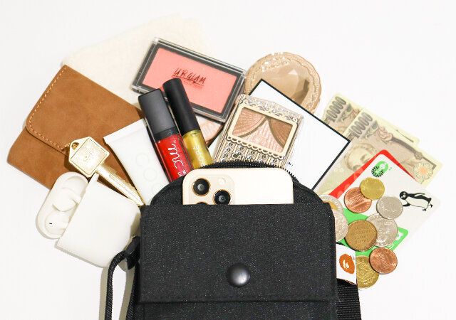 A BATHING APE（R）［ア ベイシング エイプ］お財布機能付きスマホショルダーの容量